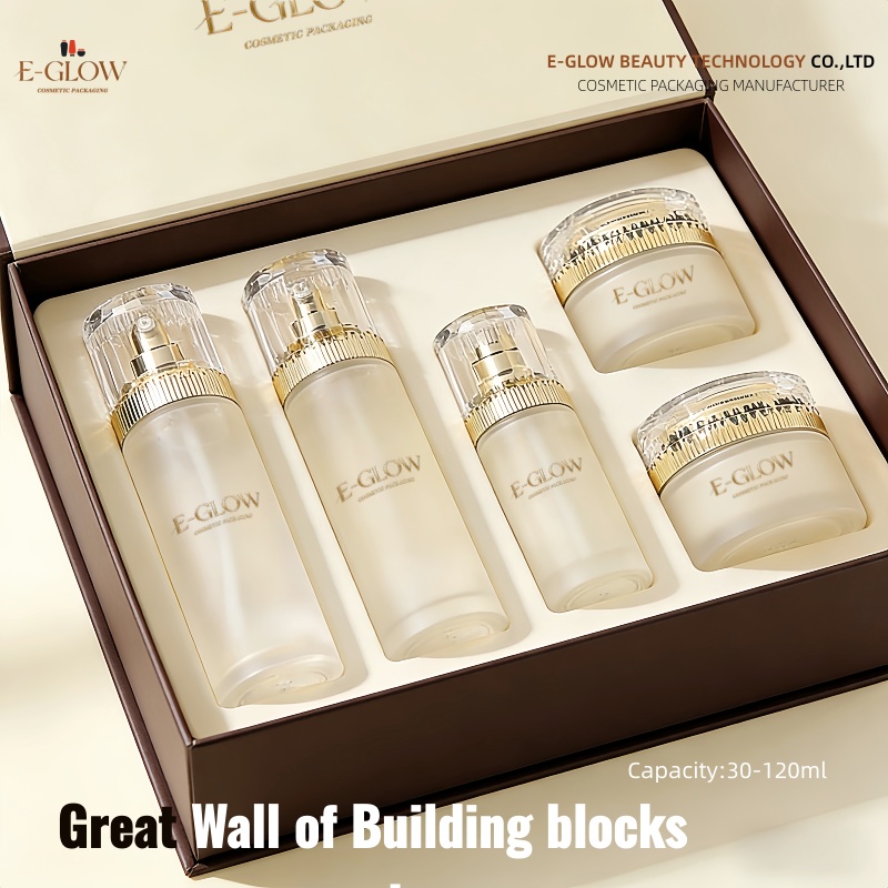 Luxury Skincare Packaging - 【Logo Custom】1Pcs Customized Luxurious Glossy Flat
