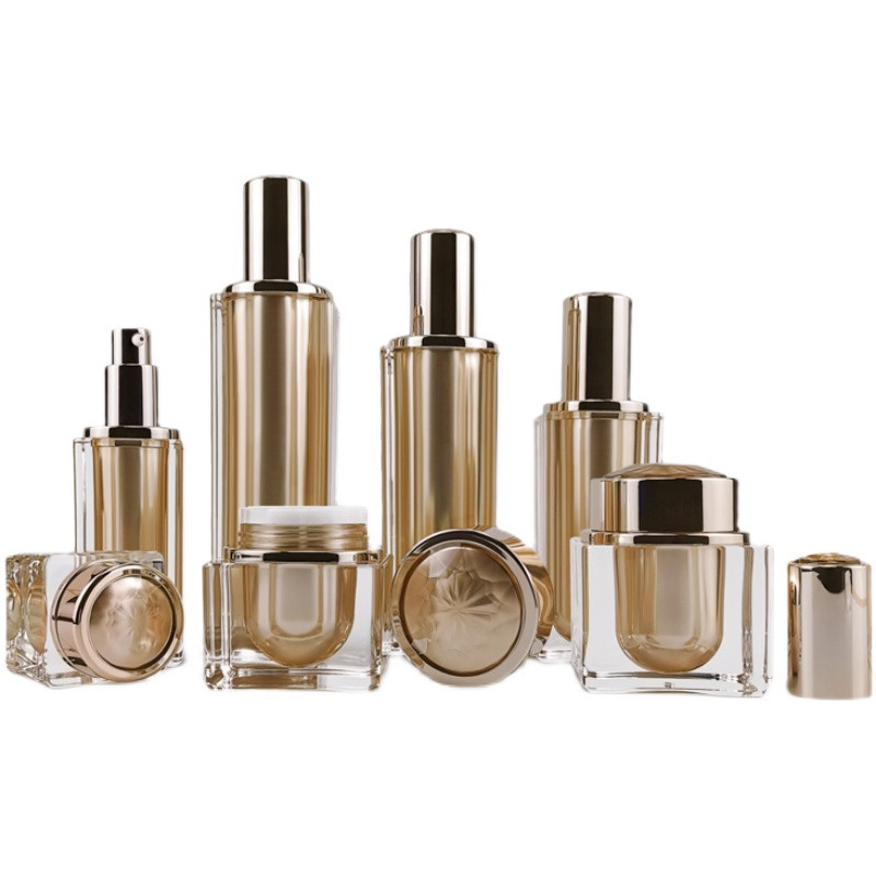 Cao Cấp Acrylic Vàng Kem Đựng  - đánh giá và giá Luxury Skincare Packaging
