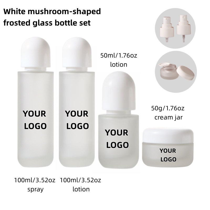 【Logo Custom】1Pcs Frosted Glas - đánh giá và giá Luxury Skincare Packaging