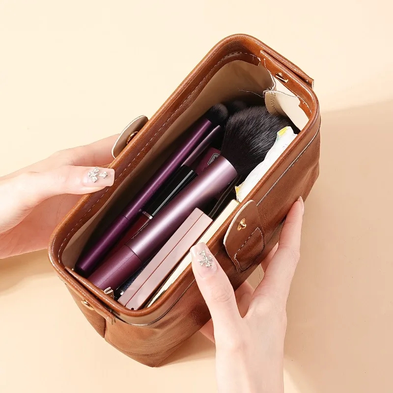 Vintage PU Leather Luxury Cosm - đánh giá và giá Luxury Skincare Accessories